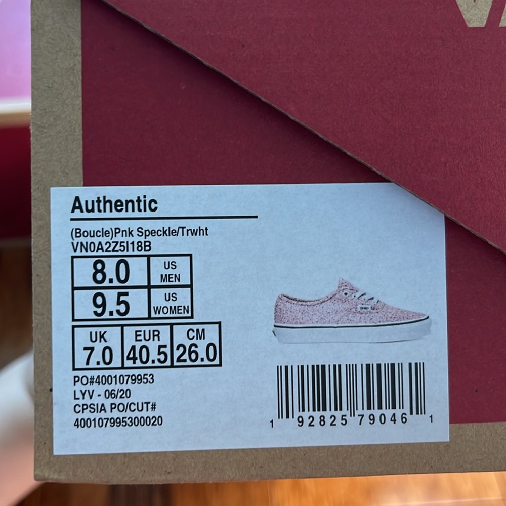 NEW Pink and Gray Speckled Vans - Picture 7 of 8